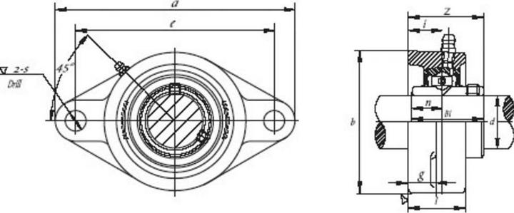 Produktbild HTB UCFL 206 Flanschlager Grauguss Bohrungs-Ø 30 mm Lochabstand 117 mm