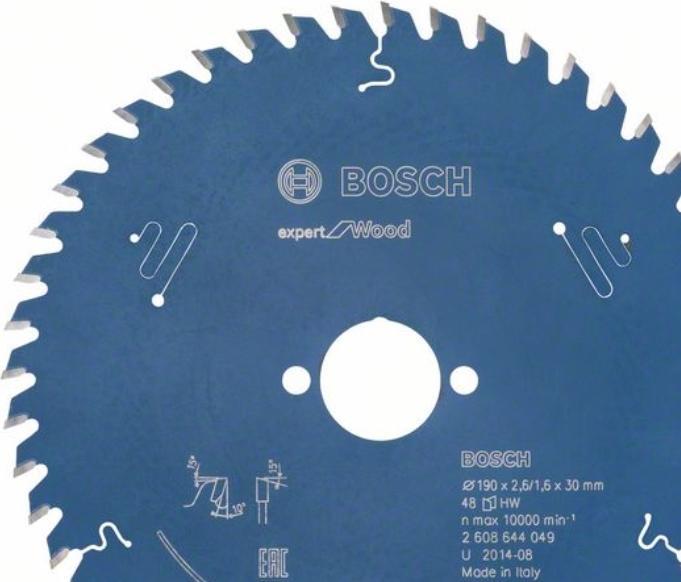 Produktbild Bosch Professional Zubehör Kreissägeblatt Expert for Wood, 190 x 30 x 2,6 mm, 48