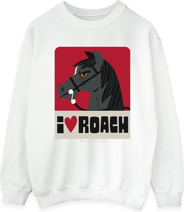 Actual product image Netflix Womens/Ladies The Witcher I Heart Roach Sweatshirt (L)