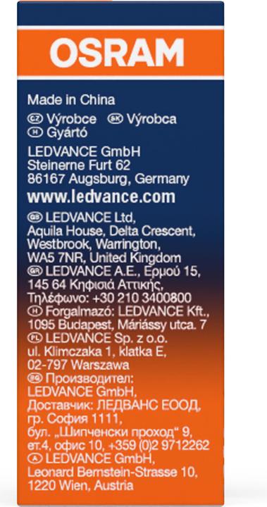 Nährwerte und Zutaten Osram SPECIAL OVEN T CL 40W 230V E14 (E14, 40 W, 300 lm, 1 x, G)
