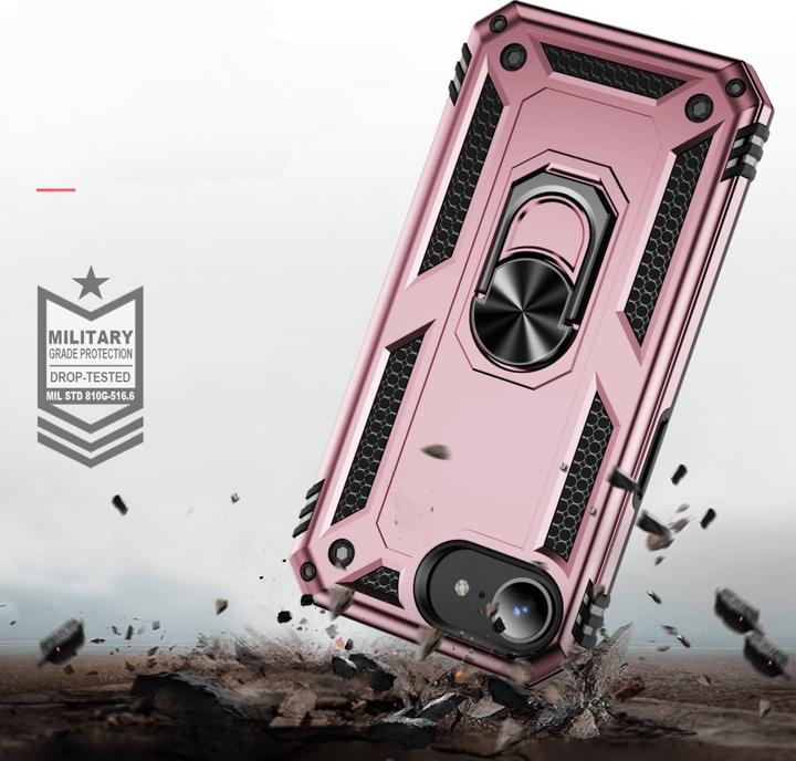 Actual product image Cover-Discount iPhone 16e - Robustes Back Cover mit Kickstand (Apple iPhone 16e)