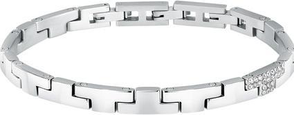 Trussardi Luxury steel bracelet with zirconia T-Logo TJAXC17
