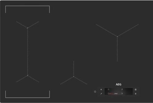 Produktbild AEG IAE84881IB Schwarz Eingebautes 80 cm Induktionskochfeld 4 Herd(e)