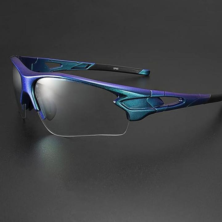 Actual product image Rockbros 10069 photochromic UV400 cycling glasses - blue (Blue)