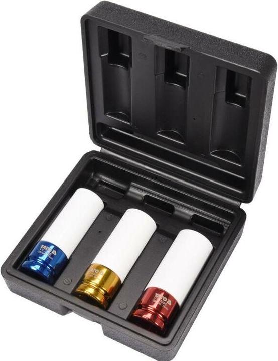 Actual product image Yato Profi Kraft 1/2" Steckschlüsselsatz für Alufelgen YT-1056 Schoneinsätze (1/2")