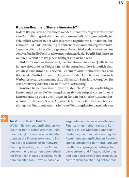 Produktbild Steuererklärung 2024/2025 - Rentner, Pensionäre (Deutsch, Udo Reuss, 2024)