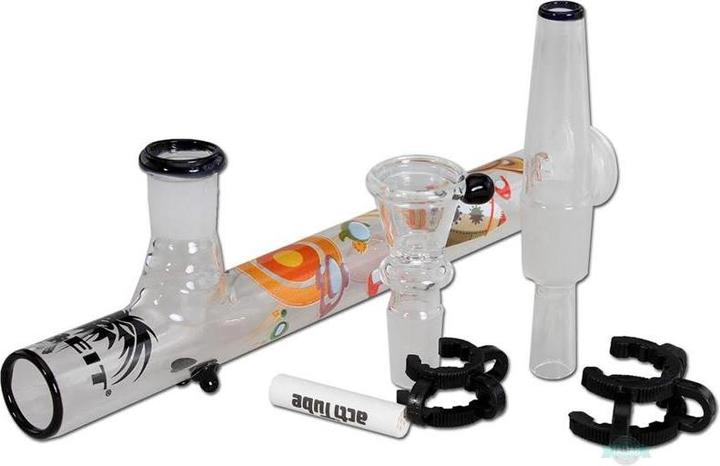 Actual product image Breit Glass pipe Kawuum Spaceship with filter adapter