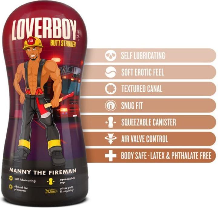 Actual product image Blush Loverboy - Manny The Fireman Masturbator - Tan