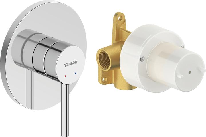 Actual product image Duravit Circle single lever mixer set, concealed, chrome, CE4210007010