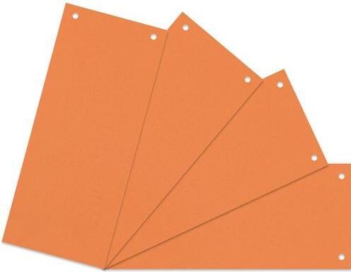 Actual product image Niceday Divider strips Office Depot Blank 10.5 x 24 cm Orange Manila cardboard