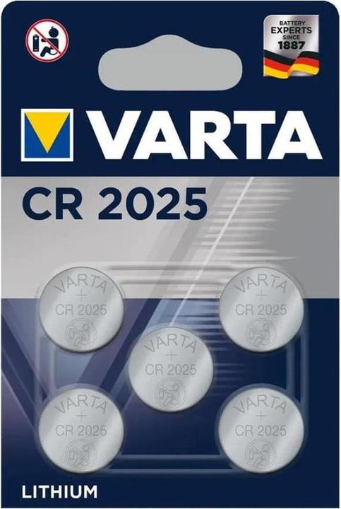 Actual product image Varta Electronics CR2025 (5 pcs., CR2025, 165 mAh)