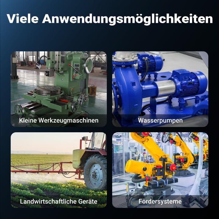 Produktbild Wiltec Elektromotor 1-phasig 4-polig Elektro Motor 0,37kW Einphasenmotor Motor
