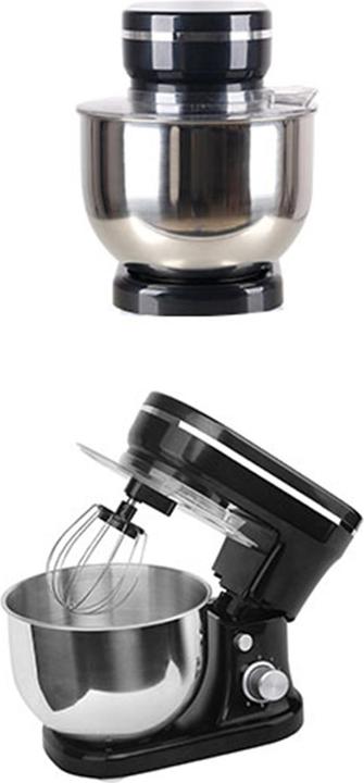 Produktbild Michelino Küchenmaschine 1200 Watt Schwarz mit Zubehör (1200 W)