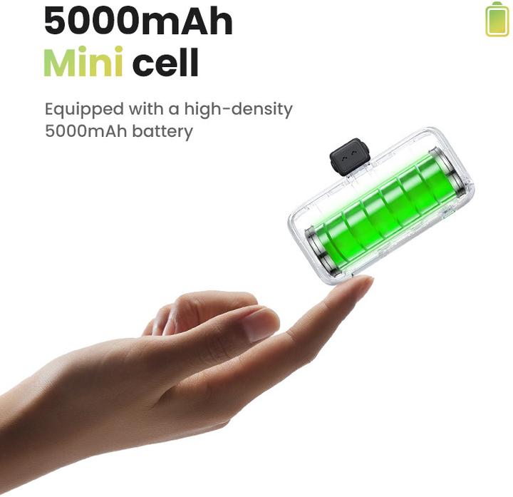 Actual product image Ugreen 5000mAh Power Bank with Built-in USB-C Connector (5000 mAh, 22.50 W, 18 Wh)