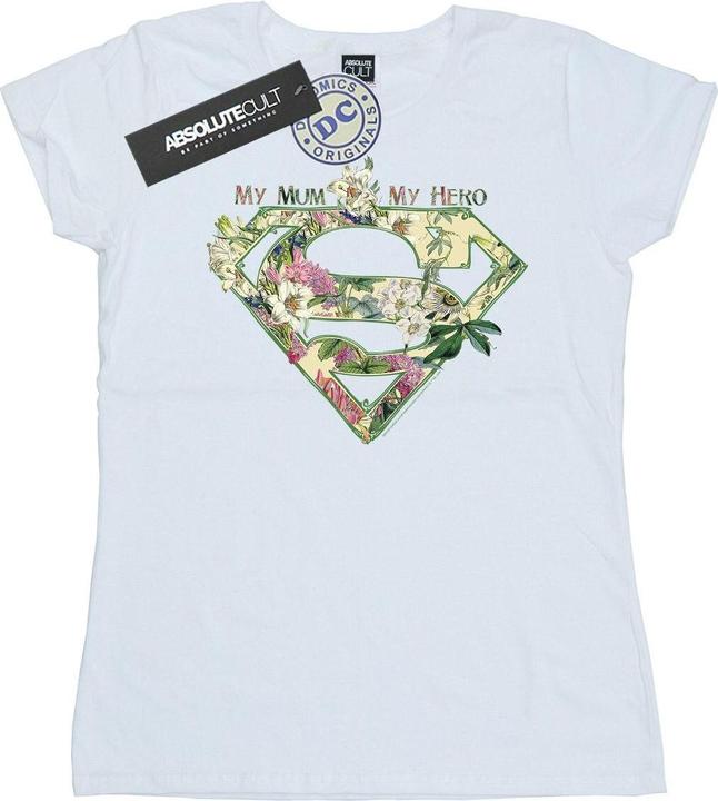 Actual product image Womens/Ladies Supergirl My Mum My Hero Cotton T-Shirt (S)