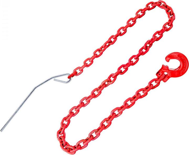 Produktbild Dema Chokerkette Rückekette Forstkette 2 m / 8 mm mit Schlinghaken Gleithaken + Nadel (2.02 m)