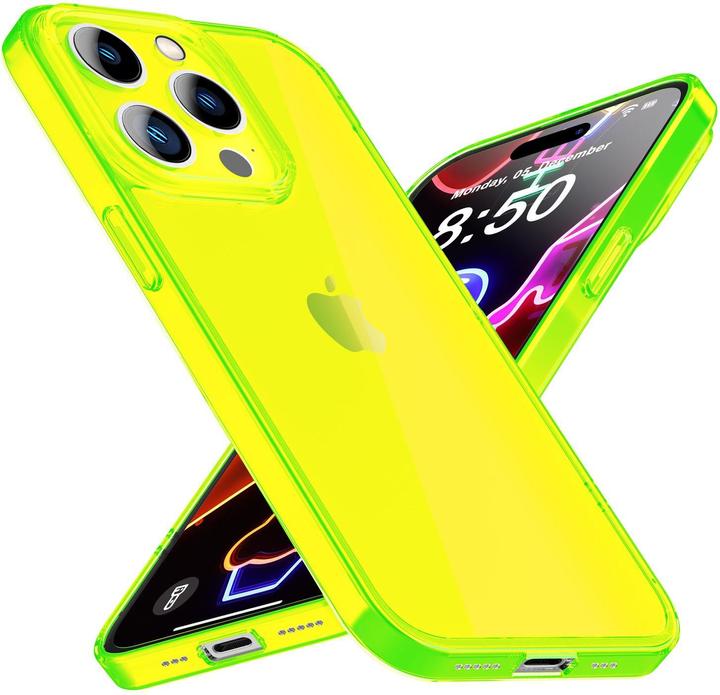 Produktbild Nalia Klar Transparente Neon Silikon Hülle (Apple iPhone 14 Pro Max)