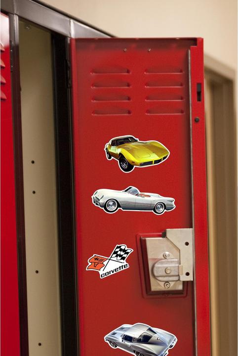 Actual product image Chevrolet Corvette Deluxe Stickers (Pack of 50)