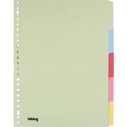 Produktbild Viking Standard Blanko Register DIN A4 Farbig sortiert Mehrfarbig 5-teilig