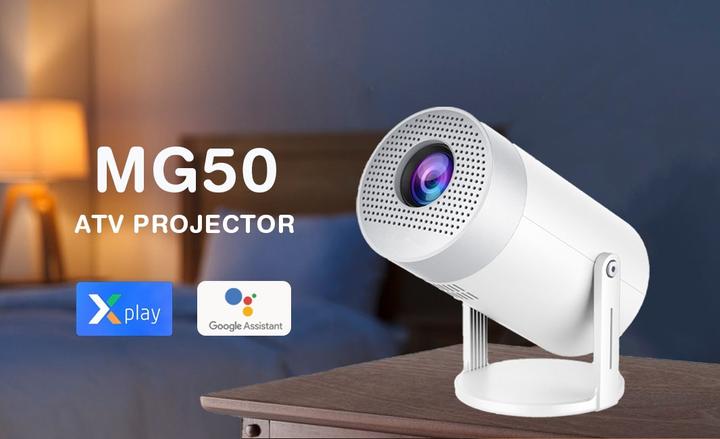 Produktbild PhoneLook Projektor Multimedia HG50 LED HD Beamer Heimkino mit Screen Mirroring (Android 12, WiFi 6) (HD, 300 lm)