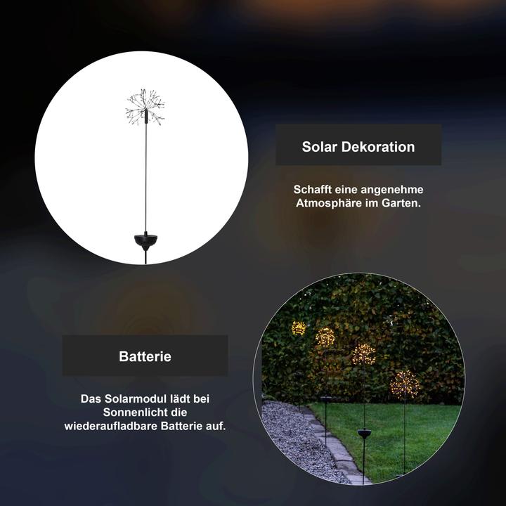 Immagine prodotto Star Trading Decorazione solare fuoco d'artificio solare (IP44)