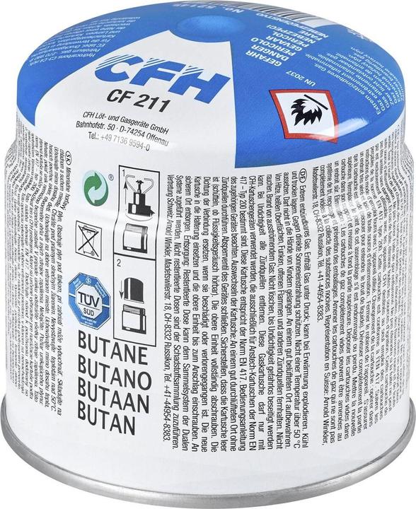 Image du produit CFH Cartouche de gaz comprimé au butane