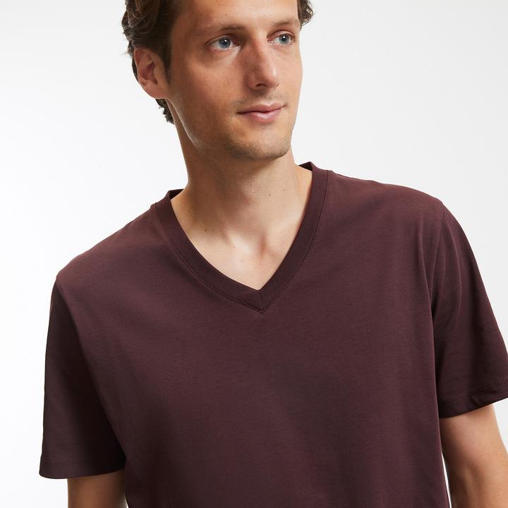 Image du produit La Redoute Collections T-shirt avec col en V (S)