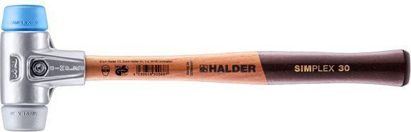 Produktbild Halder Schonhammer 850 60mm TPE-soft/TPE-mid AL-Gehäuse Simplex (850 g)