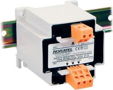 Noratel Skilletransformer, primaer, 400 - 415 - 440V, sekundaer 230V, 130VA, 47-63Hz, LxWxH 90 x 84 x