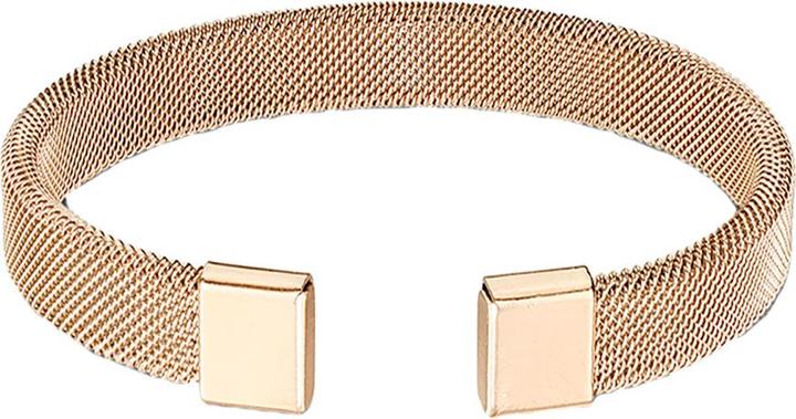 Actual product image Star Piercing Bracelet rose gold with flexible mesh (Surgical steel 316L, without brass)