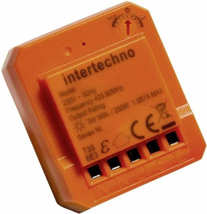 Steffen Mini variateur encastrable 250 W à coupure de phase, orange