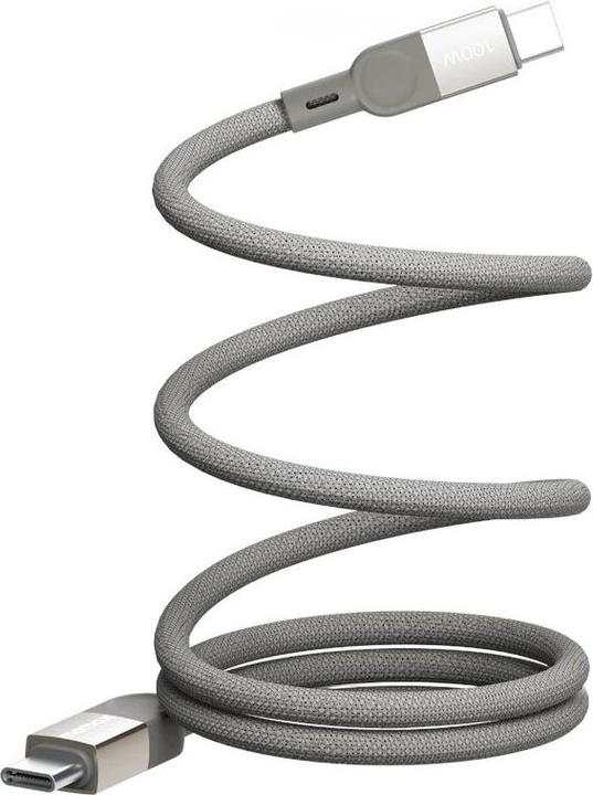 Actual product image Momax Mag Link charging cable Type-C to Type-C - Titanium (2 m)