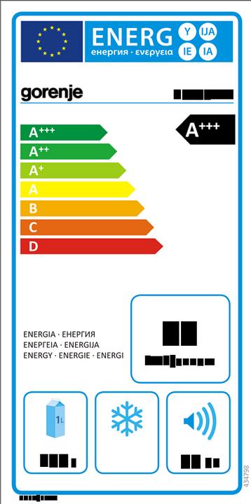 Label énergétique Gorenje R 6093 Aw (156 l)