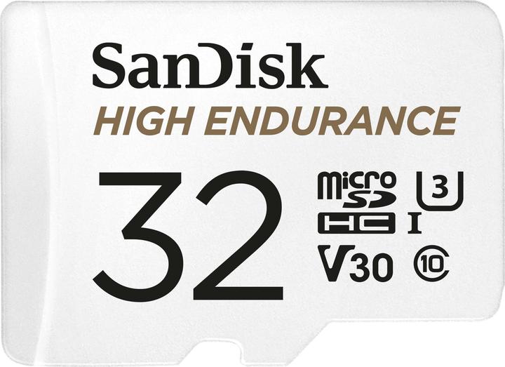 SanDisk High Endurance (32 GB, microSDHC, U3, UHS-I)