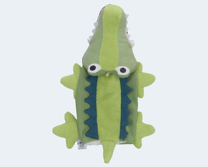 Actual product image Sterntaler Hand puppet crocodile Keno uni green