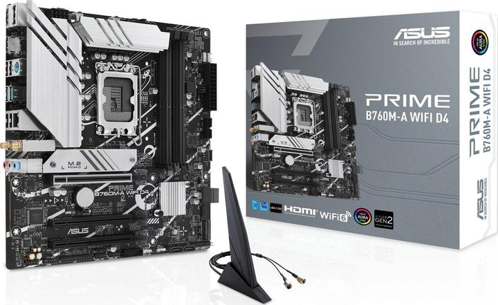 Produktbild ASUS PRIME B760M-A WIFI D4 (LGA 1700, Intel B760, mATX)