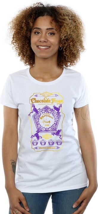 Actual product image Womens/Ladies Chocolate Frogs Coloured Label Cotton T-Shirt (S)
