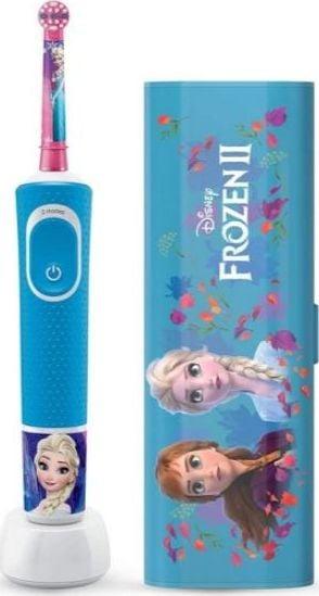Produktbild Oral-B Szczoteczka rotacyjna Vitality Kids D100 Frozen + Case Niebieska (Schallzahnbürste)