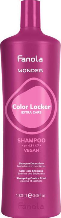 Produktbild Fanola Wonder Color Locker Shampoo 1000 ml (1000 ml, Flüssiges Shampoo)