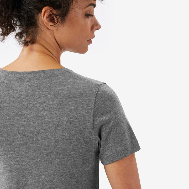 Produktbild Forclaz Merinoshirt Damen kurzarm Lyocell - Merino Fresh grau (M)
