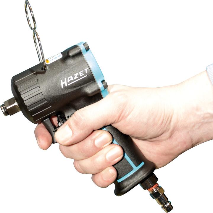 Actual product image HAZET Impact wrench ∙ extra short 9012M ∙ Maximum loosening torque: 1100 Nm ∙ Square, solid 12.5 mm… (Air blast)