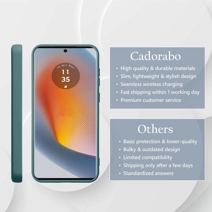 Actual product image Cadorabo Case for Motorola Moto Edge 50 Fusion TPU Liquid Silicone Cover (Motorola Edge 50)