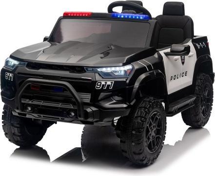 Image du produit Es-toys Véhicule pour enfants - Voiture électrique "Police" - Batterie 24V, moteurs 4x200W, pneus EVA (24 V)