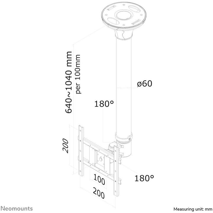 Actual product image Neomounts Fpma-C200 (Ceiling, 40")
