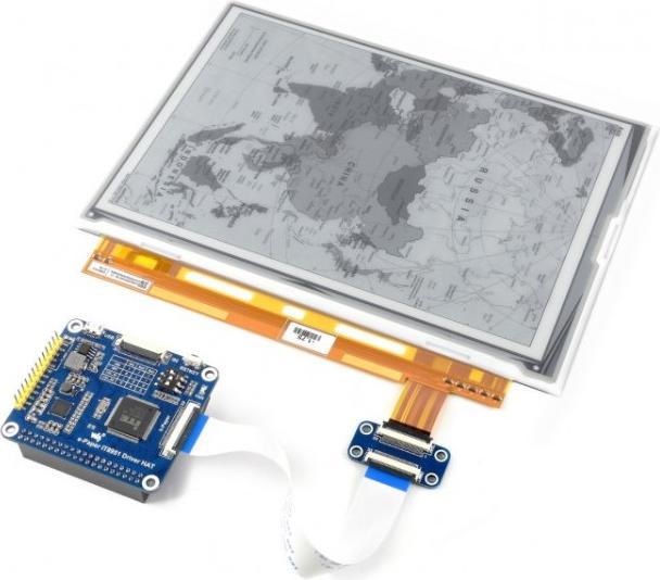 Produktbild WaveShare 1200x825 9.7inch Schwarz Weiss E-Ink Display Raspberry Pi HAT
