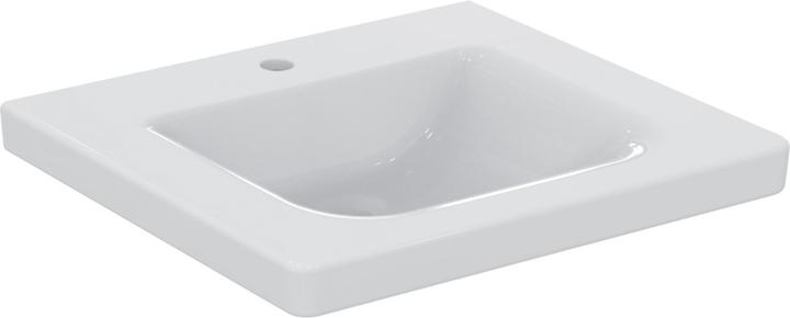 Produktbild Ideal Standard IDS Waschtisch CONNECT FREEDOM ufahrb. o ÜL 600x555x165mm weiss (555 mm, 600 mm)