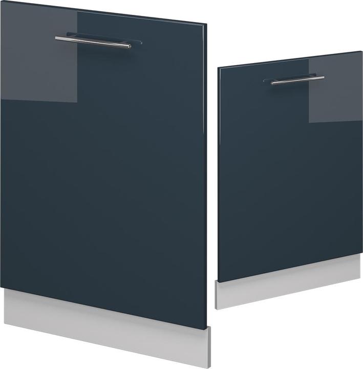 Actual product image Vichy Frontblende Fame-Line, Dunkelblau Hochglanz/Weiss, 60 cm ohne Arbeitsplatte