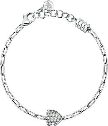 Morellato Timeless steel bracelet Heart with crystals Drops SCZ1344 (19 cm, Stahl)
