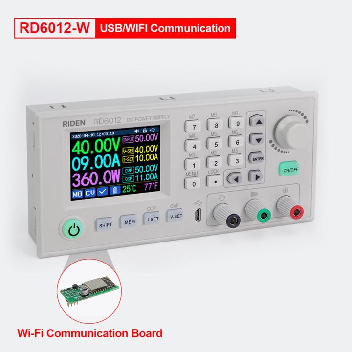 Actual product image RD Tech RD6012-W programmable laboratory power supply DC-DC converter 60V 12A 720W