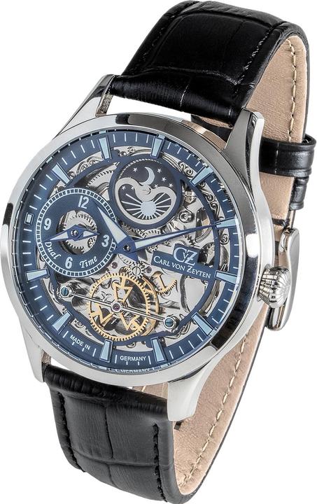 Image du produit Carl von Zeyten CVZ0063BLS Fribourg Automatique Dual Time (Montre analogique, 44 mm)